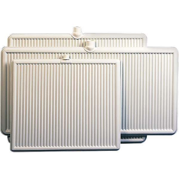Bottom outlet vacuum swimming pool filter grids.