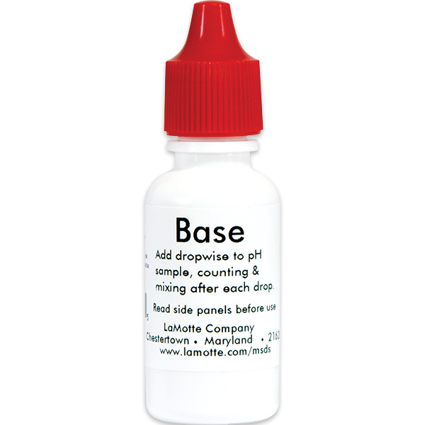 LaMotte Reagent Base Demand - 15 ml is a liquid reagent for swimming pool water testing. LaMotte Replacement Testing Reagent: P-6460-E