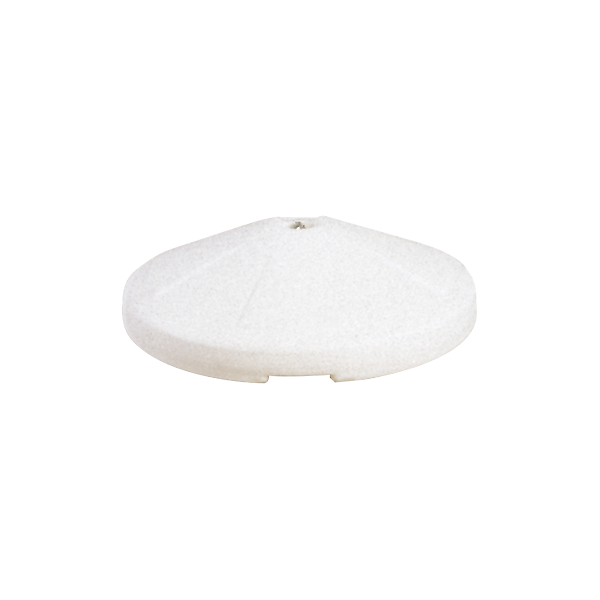 Molded high density polyethylene umbrella base